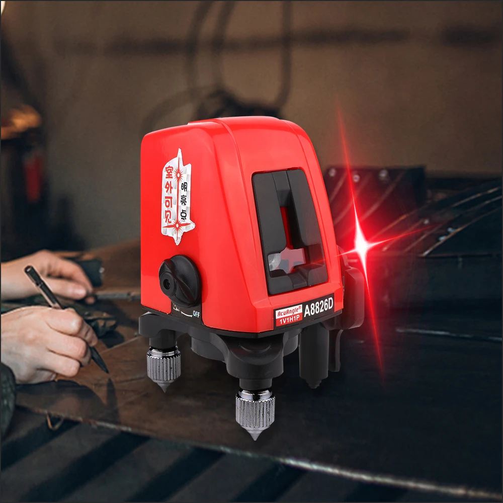 RZ Laser Levels 360 Laser Level Self Leveling Horizontal Vertical Rotary Mini 2 Line Lasers Bracket 3D A8826D Tripod Laser Level