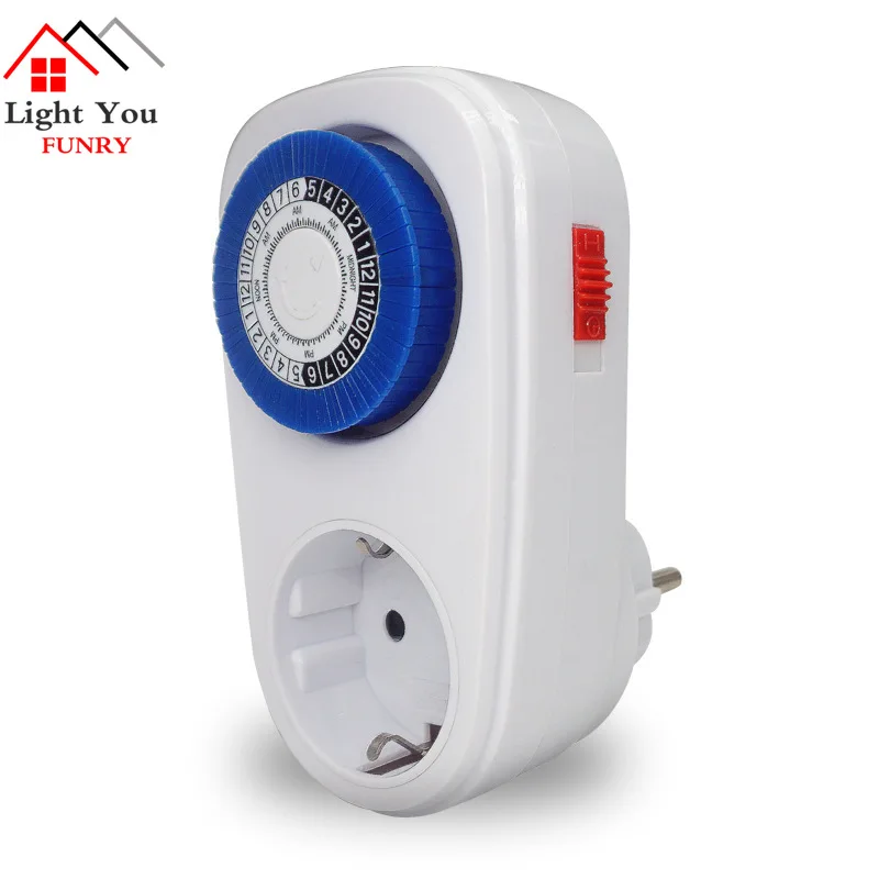 Timing socket 24 hour timer switch controller 16A intelligent mechanical plug air conditioner dedicated socket