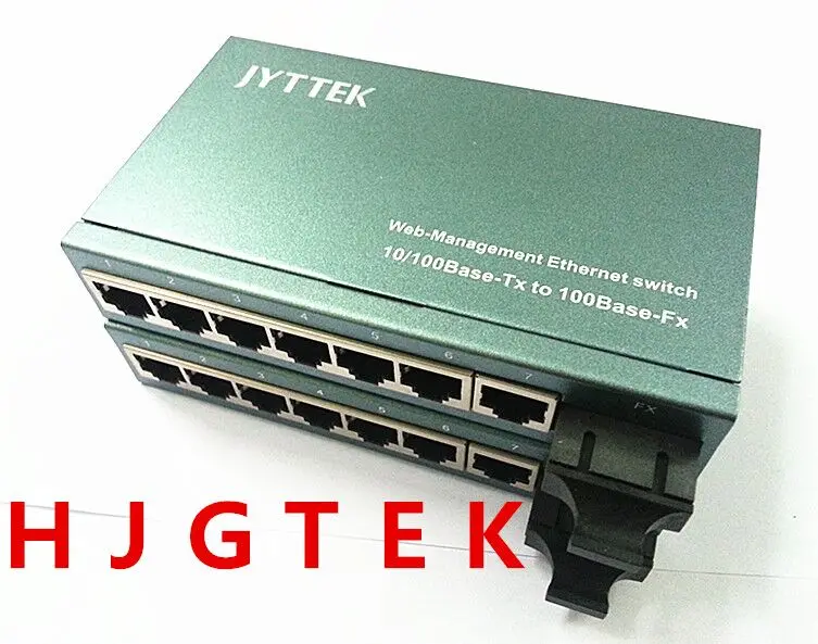 

High quality Single-mode dual fiber 10/100Mbps 7port Ethernet to fiber optic media converter SC ethernet switch converter