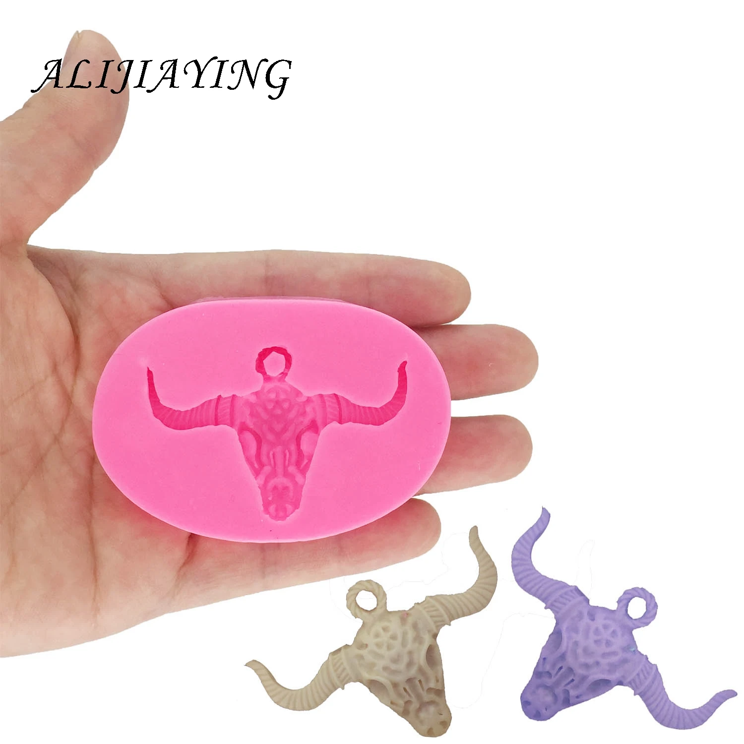 

DIY Bull head Silicone Molds Gumpaste Chocolate Fondant Cake Decorating Tools 3D crafts Resin Clay Soap Mold DY0030