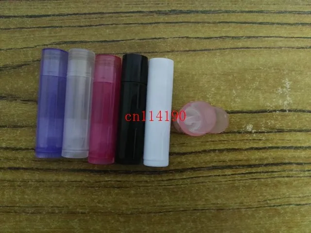 5000pcs/lot Free Shipping 5g Empty Clear LIP BALM Tubes Containers colorful Lipstick bottle cool lip tubes