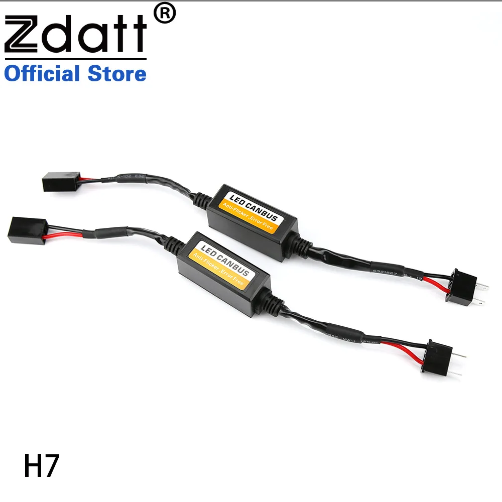 Zdatt H4 H7 H11 LED Decoder Canceller 9005 9006 Canbus Anti-EMC No error No Interference Fit For VW GOLF Volvo Opel BMW