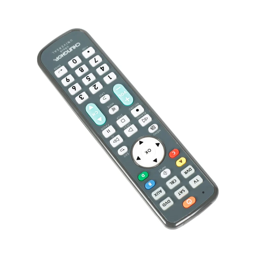 جهاز تحكم عن بعد عالمي لوحدة تحكم Chunghop UR618 TV VCR SAT CBL DVD AUX DVR