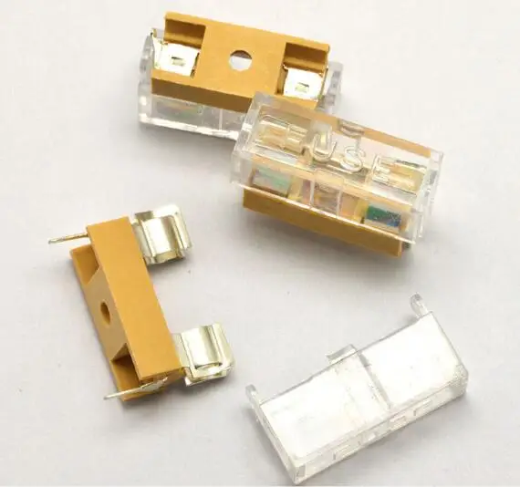 5x20mm fuse holders 5X20 insurance tube socket fuse holder for 5*20 insurance fuse holder with transparent cover