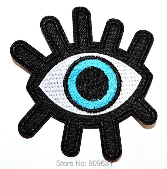 Eye eyeball tattoo wicca occult goth punk retro applique iron-on patch