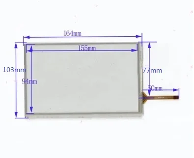 10 stks/partij nieuwe 7 inch resistive touch screen 164*103mm navigatie scherm screen handschrift