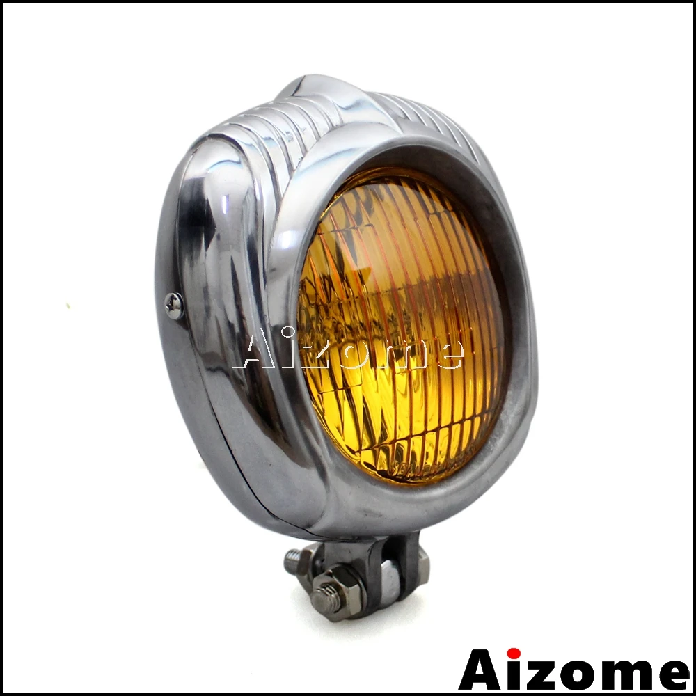 Motorcycle Sealed Beam Electroline Vintage Headlight For Harley Dyna Sportster Custom Headlamp Bobber Chopper Retro Headlight