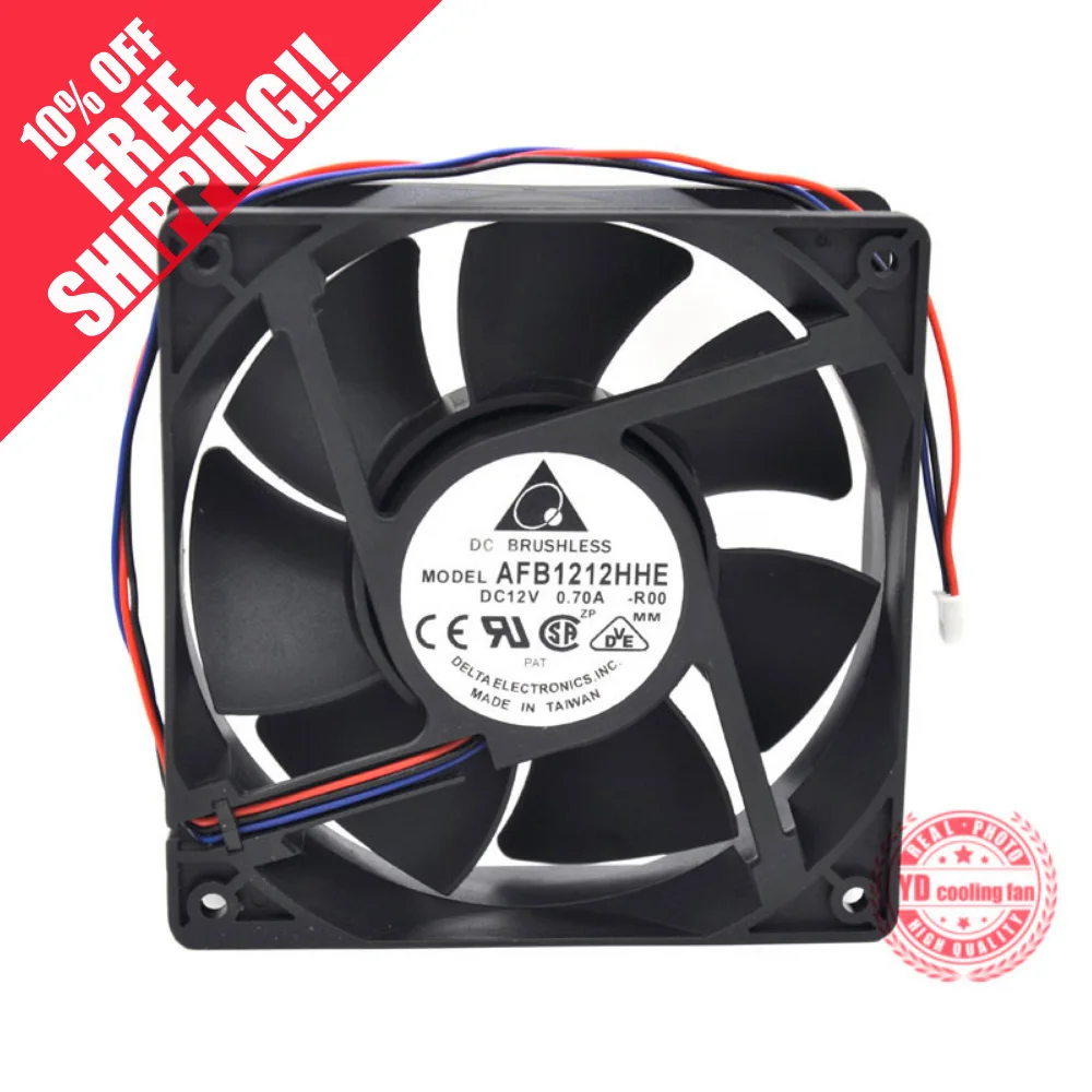 brand new DELTA AFB1212HHE-ROO 3PIN  12V 0.70A DELTA  120*120*38 cooling fan