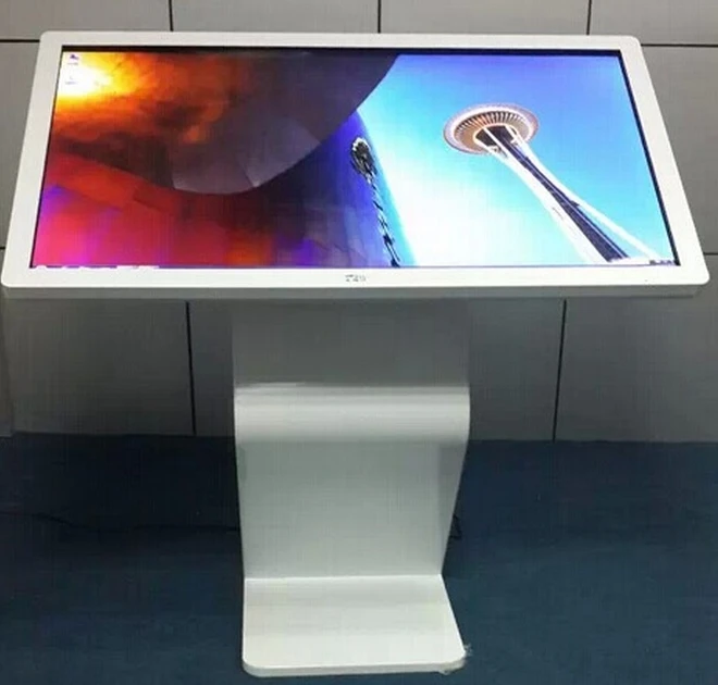 Suporte de chão multimídia lcd tft hdmi com tela de toque de 42 polegadas, wi-fi, horizontal, interativo