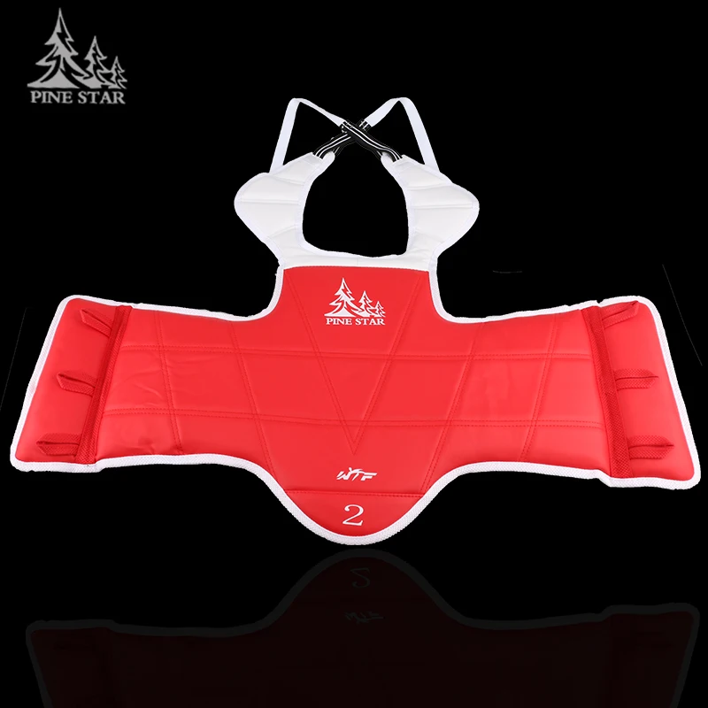 2016 della corea di Pinetree Taekwondo Poitrine Supporto MMA Kickboxing Karate Lotta Professionale Petto Guardia TKD Del Corpo Della Maglia