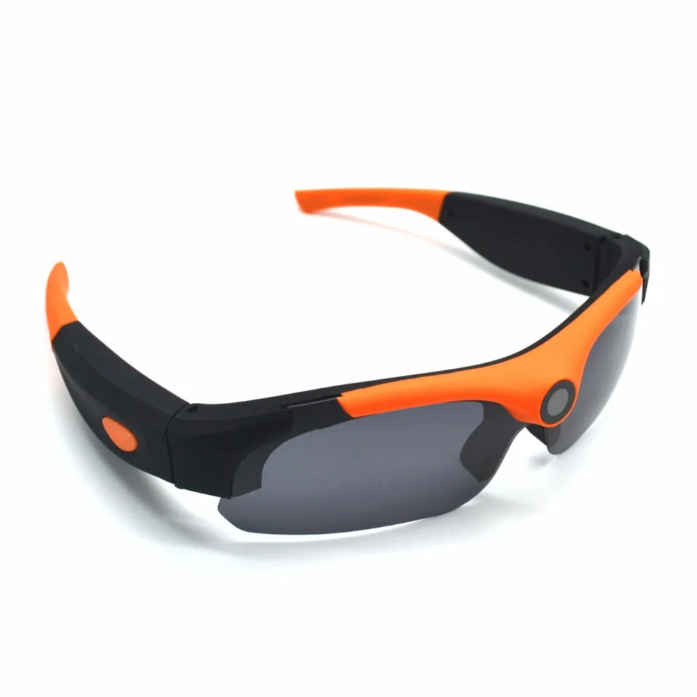 HD Smart 1080P 16GB/32GB Camera Smart Glasses Black/Orange Polarized Lens Sunglasses Camera Action DVR Sport Video Camera Glasse