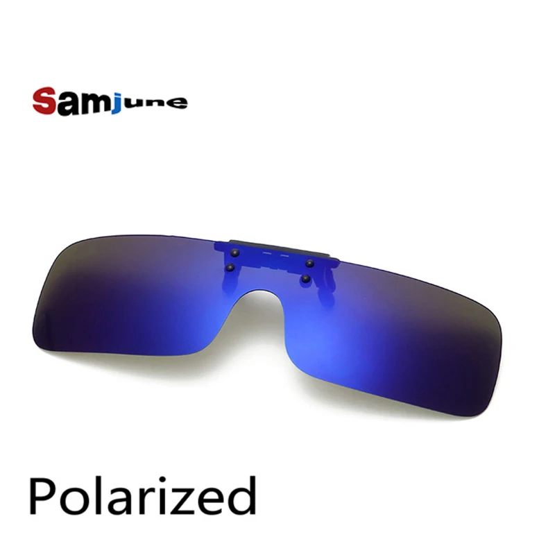 

Polarized Clip on Sunglasses clip on glasses square Polaroid Lens Men Women mirror Sun Glasses Night Vision Driving car