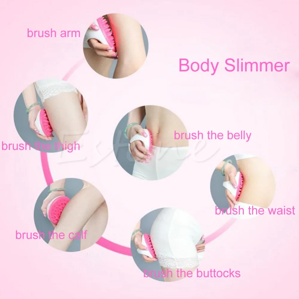 S-home New Useful Bath Shower Body Anti Cellulite Massager Brush Glove Full Body mar23