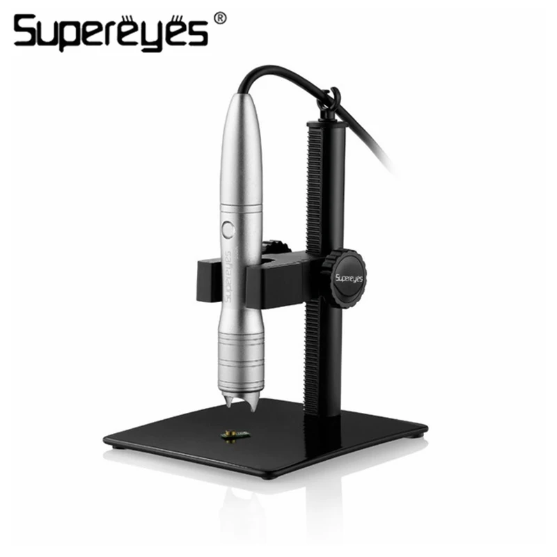 Supereyes A005+ USB Microscope 500X 5MP Hand free Auto Focus Video Digital Microscope Magnifier with Microscope Adjustable Stand