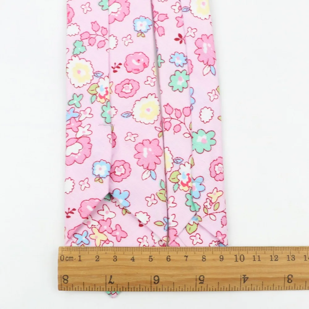 New Floral Tie For Men Colorful Cotton Ties Necktie Classic Suits Flower Print Neck Ties Cravat Party Wedding Party Neckties