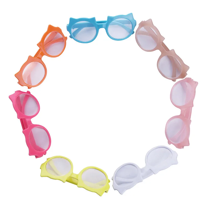 

Doll clothes accessories 7 colours sunglasses fit for 18Inch American Doll&43cm Baby Doll