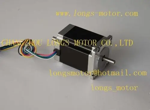 5pcs Nema 23 dual shaft stepper motor 290oz.in 1A 23HS8610 6wiresCNC Cut Mill Foam Laser EngravingRouter/KIT-- longs motor