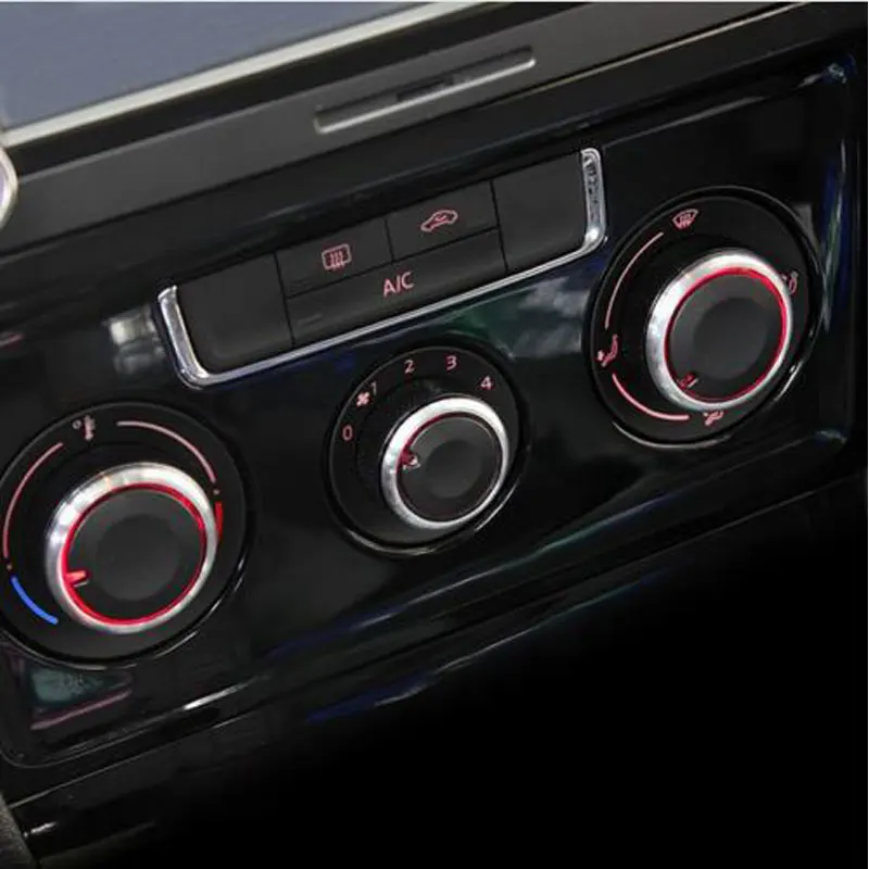 For Seat Ibiza 6J 2014 VW Polo 2014 2015 2016 Vento Aluminum Alloy Air Conditioning Knob AC Knob Heat Control Switch Button Knob