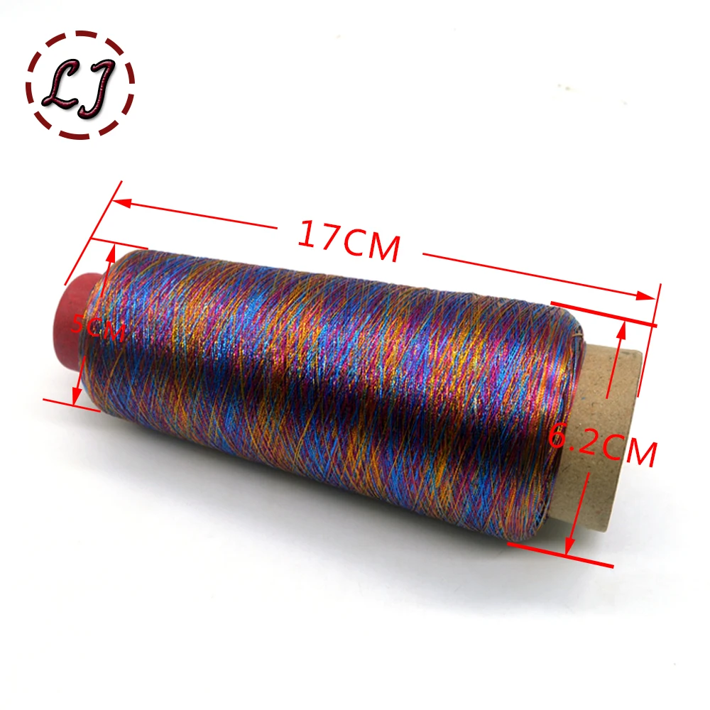 Hot sale 3200M/Roll DMC Metallic Embroidery Crochet Knitting Yarn Cross Stitch Metallic Yarn Threads Sewing accessory diy