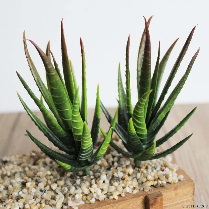 Artificial Succulent Plants Aloe Zebrina Artificial Plants Landscape Fake Flower Arrangement Garden Decoration Accessories