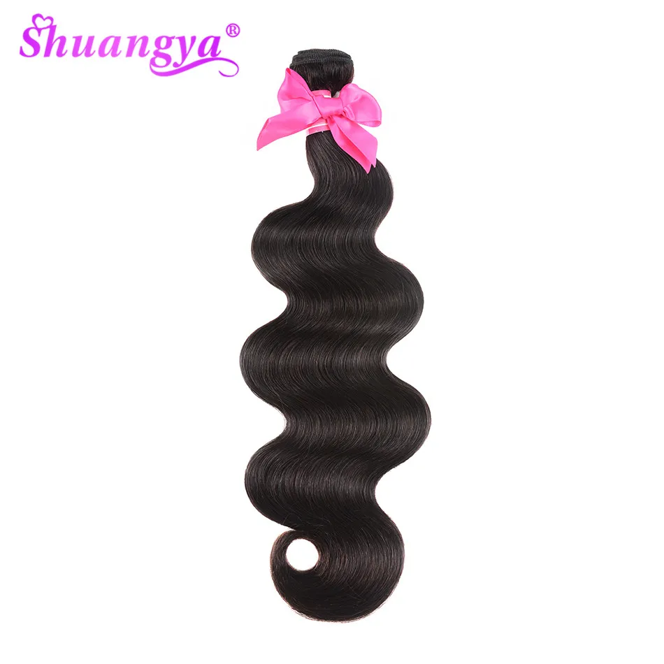 Onda do corpo peruano pacotes de cabelo humano 1 3 4 pcs pacote ofertas remy extensões do cabelo humano trama dupla preto natural shuangya cabelo