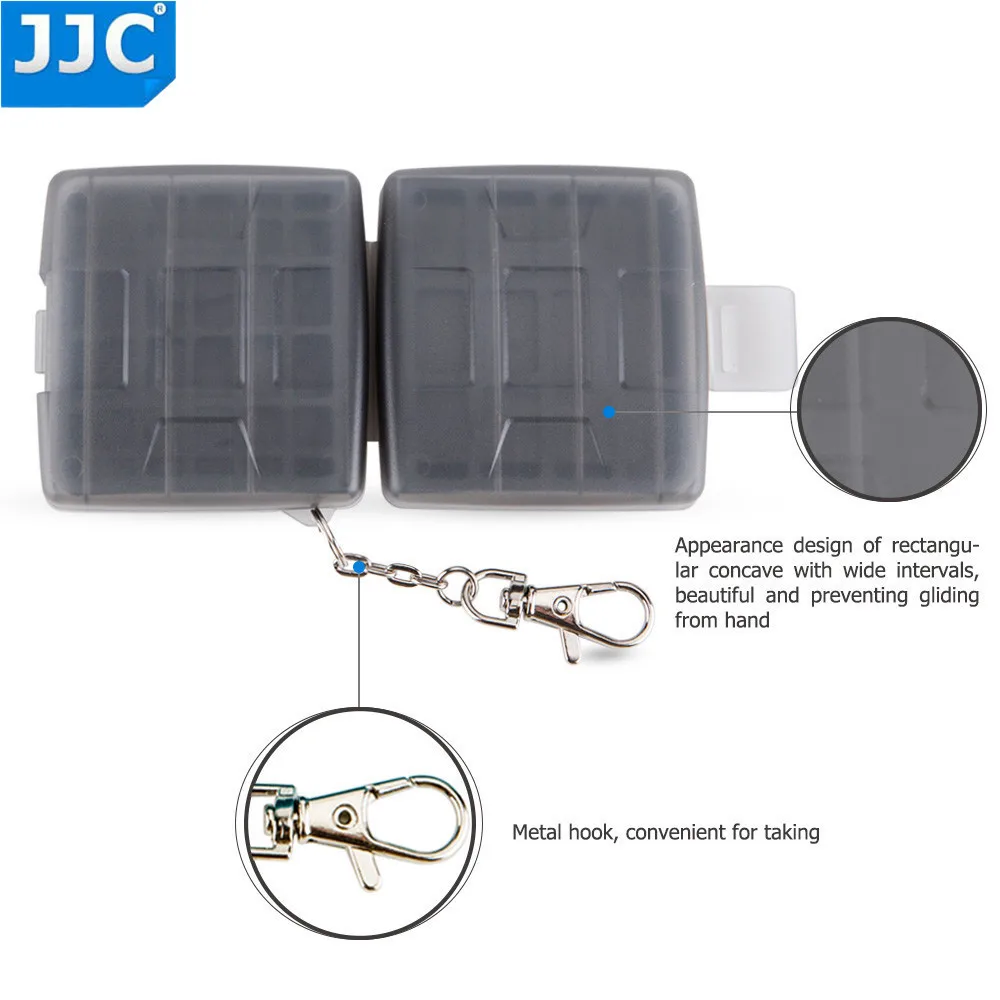 JJC المياه مقاومة حامل تخزين ذاكرة الكاميرا بطاقة حقيبة SD MSD 2 SIM مايكرو SIM نانو سيم بطاقات حالة