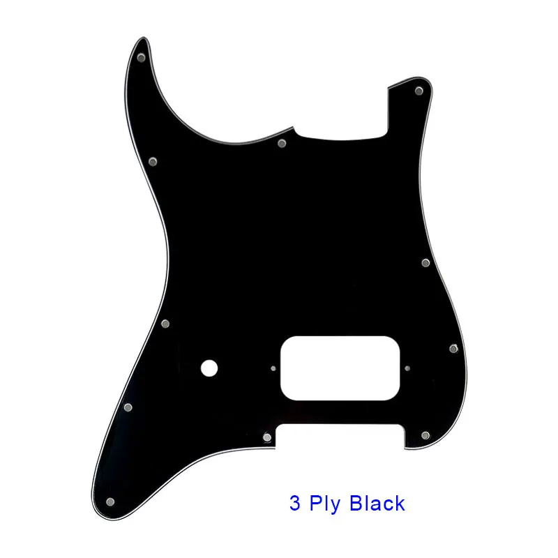 Pleroo Custom Guitar Pickguards With 11 Screws Suit For Fender Left Handed Tom Delonge Strat Guitar With One Bridge Humbucker