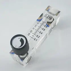 0.1-1LPM 0.2-2LPM 0.3-3LPM 0.5-5LPM 1-10LPM LZM-4T Air Panel Flowmeter Rotameter With Valve Push In Fit 6mm OD Tube