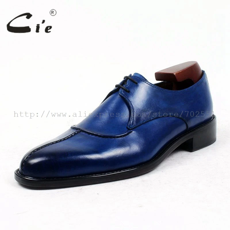 cie Round  Toe Bespoke Men Leather Shoe Custom Handmade Men Shoe 100%Genuine Calf Leather Outsole Breathable Leather Shoe D132