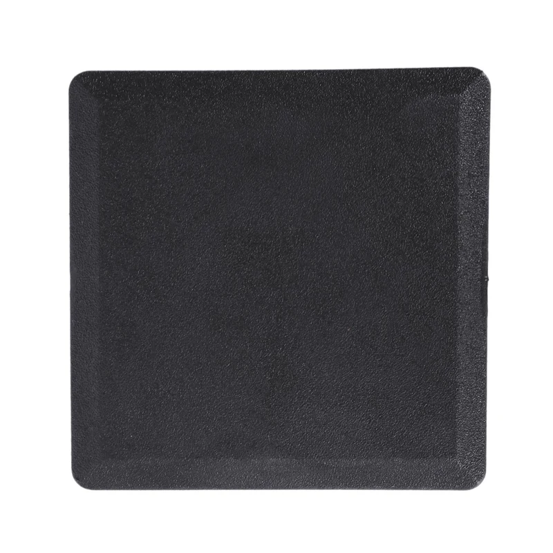 Cubierta de plástico cuadrada para tubo, enchufe de extremo enchufable de 80mm x 80mm, enchufe de cojín de estante, cubierta antipolvo negra, 2