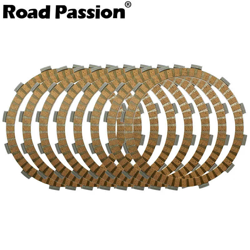 Road Passion 8pcs Motorcycle Clutch Friction Plates Kit For Harley FLTRX FLTRI FLTR FLTRU FLHRCI FLHRC FLHRS FLHRI FXCW FLHR