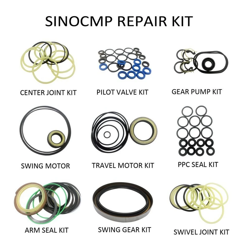 For GM35VL Swing Motor Seal Repair Service Kit Excavator Oil Seals, 3 month warranty