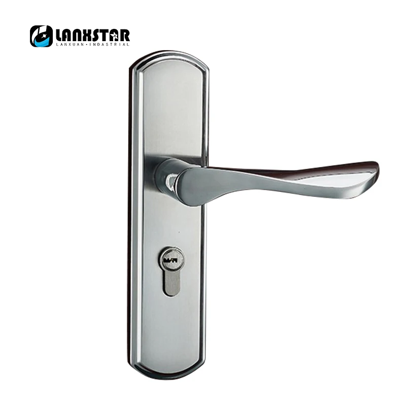 

Factory Supply Direct Stainless Steel Handle Lock Specifications Modern Simple Decoration Locks Mute Lockcore Door-lock