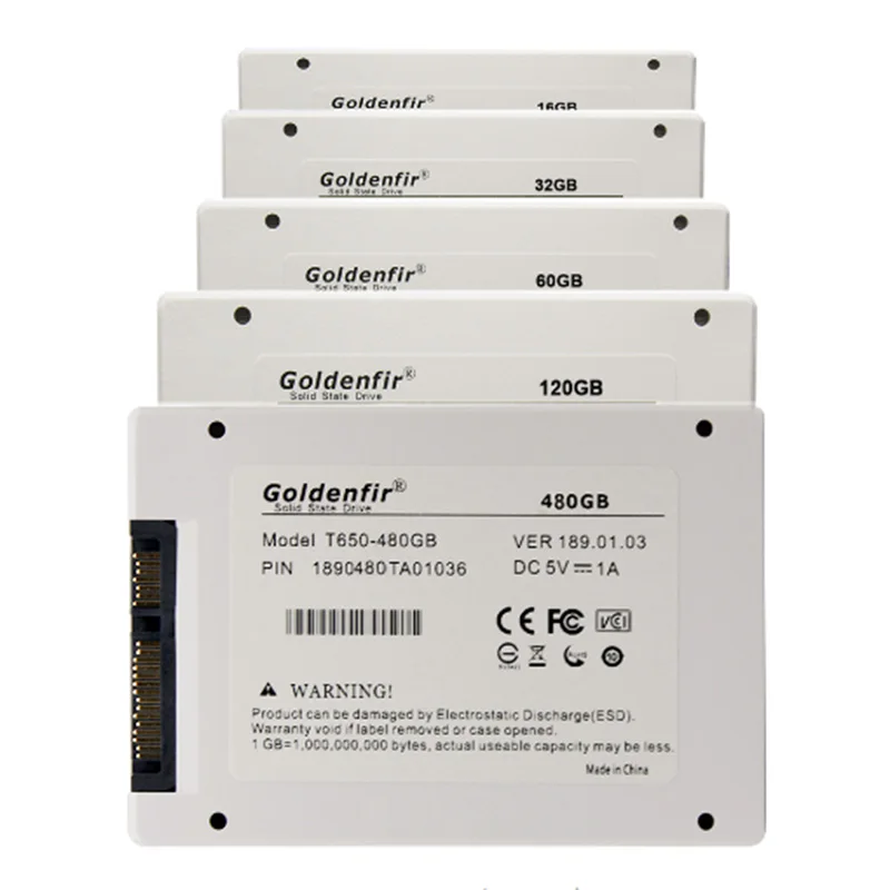 Disco Duro SSD SATA 3 para ordenador portátil, unidad de estado sólido SSD de 8GB, 16GB, 32GB, 64GB, 128GB y 516GB, HD 2,5