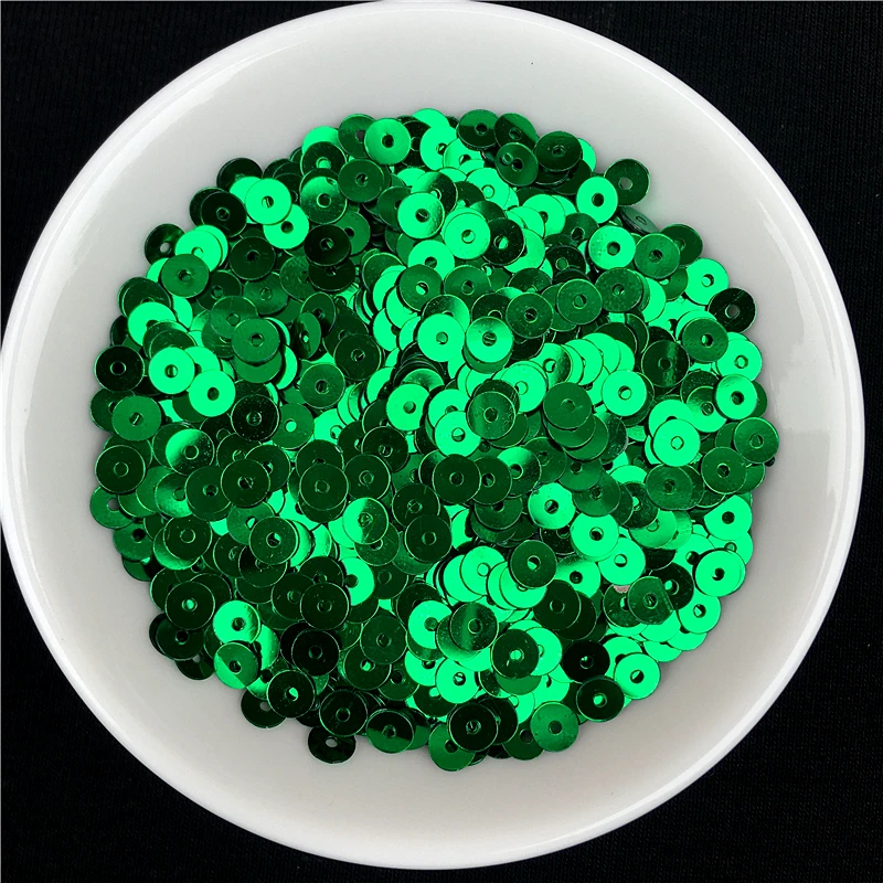 10g(2000pcs) 4mm Center Hole Sequins Slide Flat Round PVC Loose Sequin Paillettes DIY Sewing Wedding Craft 160 Colors Available