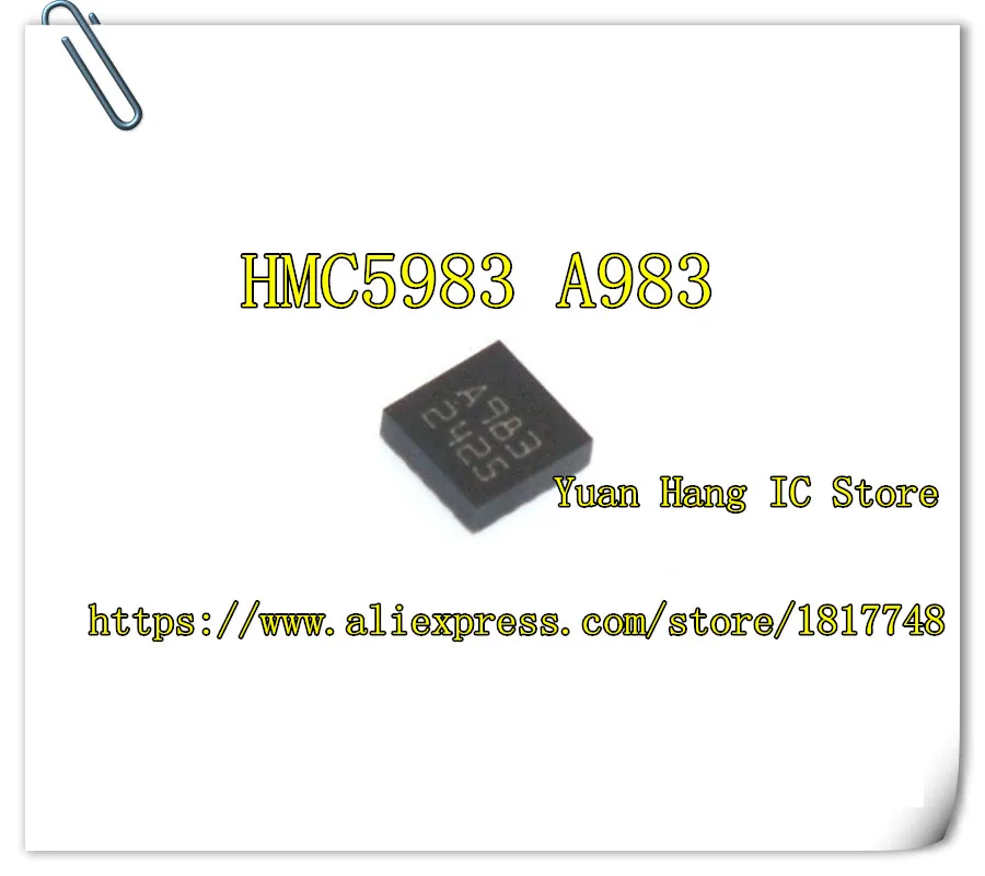 

5PCS/LOT HMC5983-TR HMC5983TR HMC5983 MARKING A983 16-LPCC IC