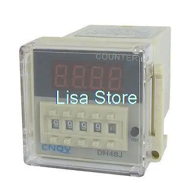 

DH48J 1-999900 Digital Counter Relay LED Display AC/DC 12V 50/60Hz