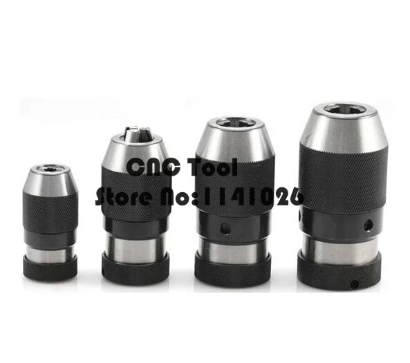 Portabrocas cónico B12, Portabrocas sin llave de tamaño mediano de 0,2-10mm, Portabrocas cerrado, precisión: menos de 0,1mm, herramienta de abrazadera de taladro