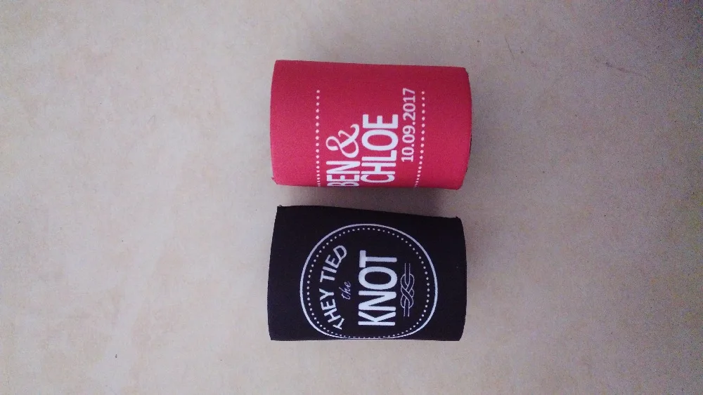 

wholesale Customized LOGO Printing Stubby Holders Neoprene Beer Bottle Can Coolers with Logo Printing Wedding Gift