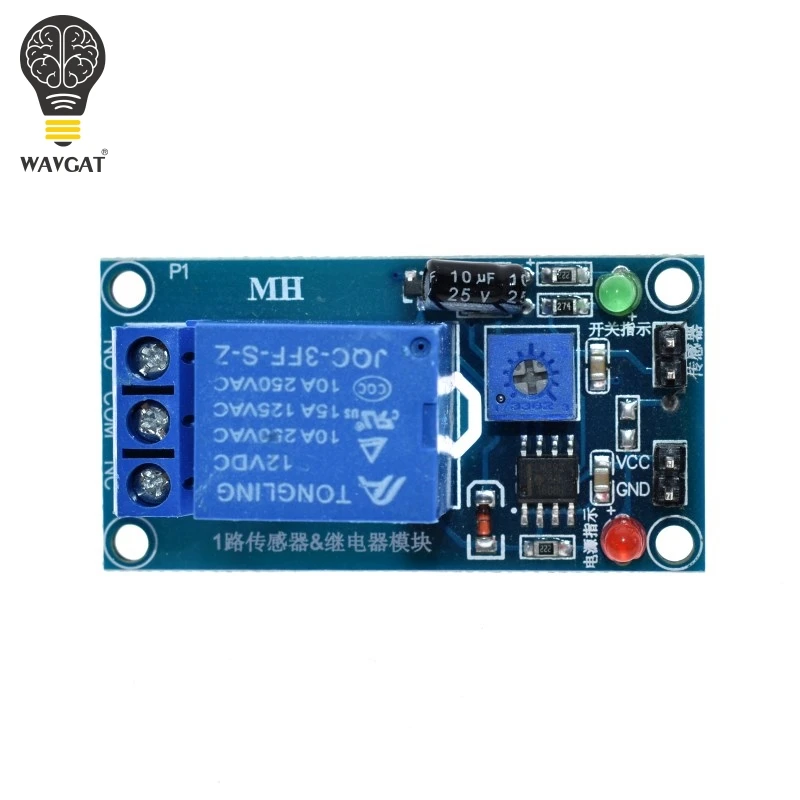 WAVGAT Soil Moisture Sensor DC 12V Relay Control Module soil moisture sensor relay Automatic watering humidity starting switch
