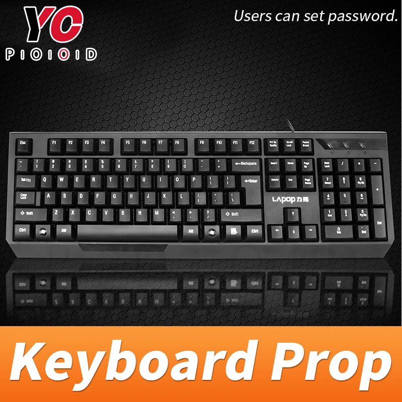 YOPOOD escape room props number keypad prop computer keyboard cashier keypad  input correct code to open maglock