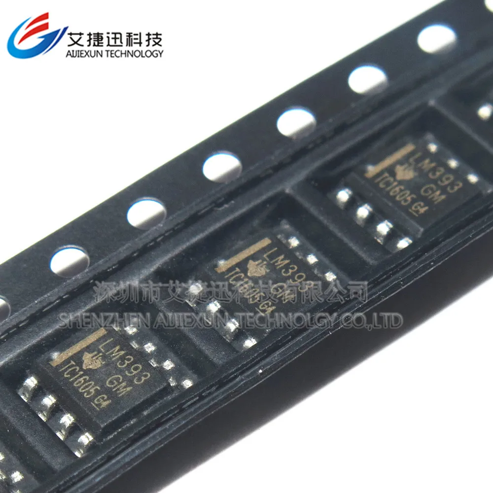 50Pcs LM393D SOP8 SINGLE SUPPLY, LOW POWER DUAL COMPARATORS IC 100%New and original