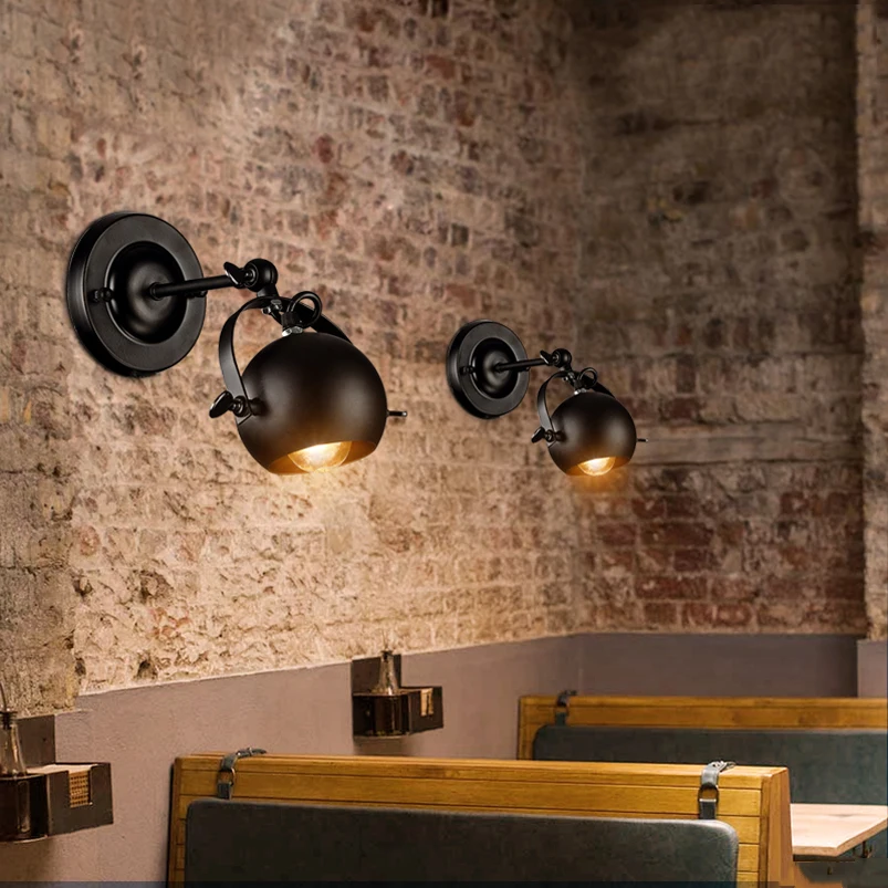 

Loft American polychrome Wall Lamp Clothing Shop Store Stage Cafe Pub Bar Club Study Restaurant Bedroom Aisle Retro Wall Lamp