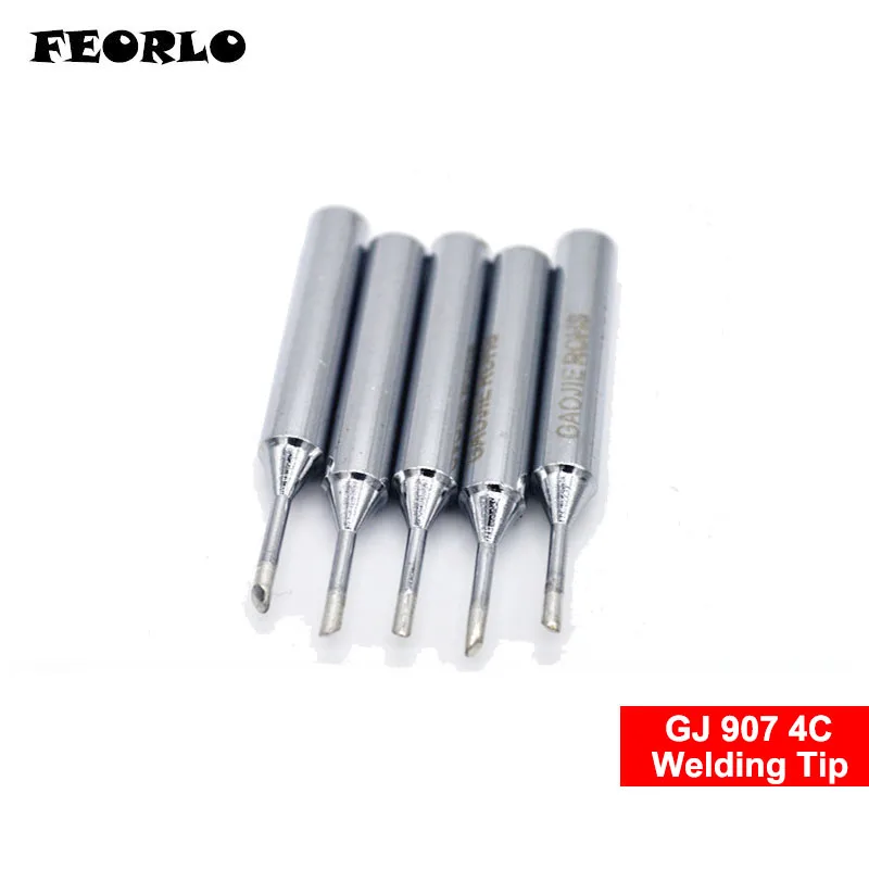 FEORLO GJ-4C Mỏ Hàn Chì Đầu Đa Năng Cho MT-3927 MT-3917 905E 907 MT-3918 Đầu Hàn Chích