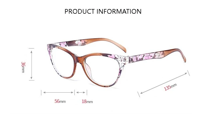 Power + 1,0 + 1,5 + 2,0 Bis + 4,0 Cat Eye Hyperopie Brille Magnifie Retro Tee/Rot/blau Rahmen Brillen Für Ältere – Detail 4