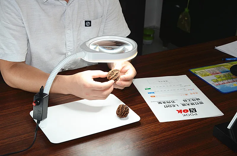 아름다움 매니큐어 문신 스킨 케어 (10X, 화이트) 에 대 한 LED 빛을 확대 48 LED 조명 테이블 램프와 10X 데스크 돋보기 램프 