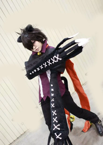 Cheshire cosplay Costume with tail and gloves 110 image 2