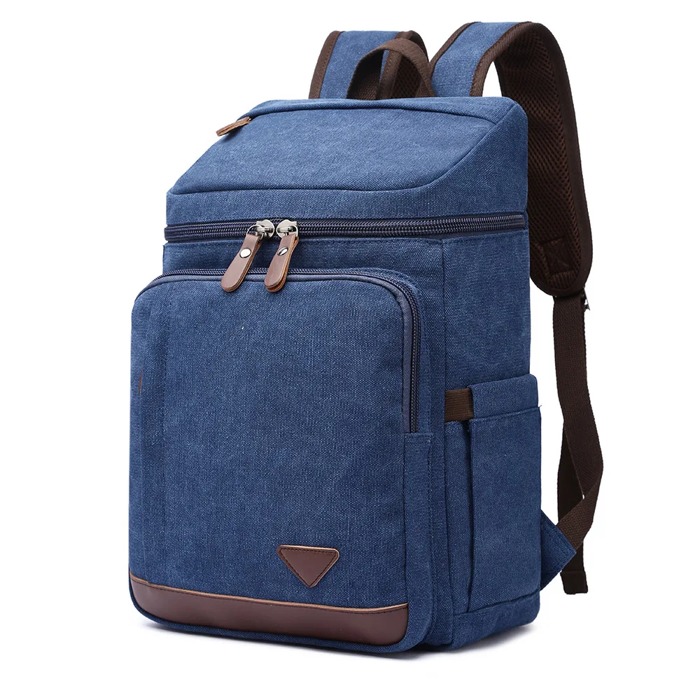 2020 new style men backpack laptop bag male Strong canvas fabric pack for school boys girls outdoor travel bag vintage classic