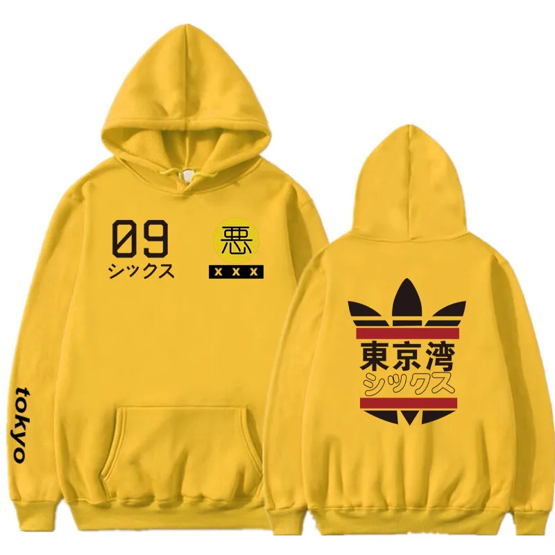 

2019 New Men Women Hoodies harajuku Spring Sweatshirts Tokyo Bay Hoodies outwear Fashion Rubber powder Hip-Hop boys Clothes