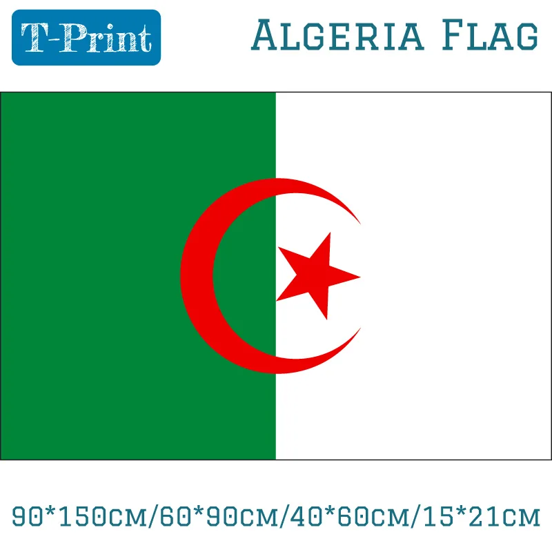 90*150cm Hanging Algeria Flag Algiers Flags National Day sports games/meeting gift Banner and flag decoration/national flag